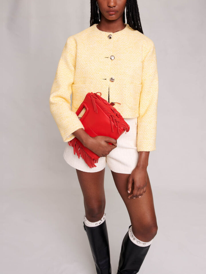 Chaqueta corta de tweed