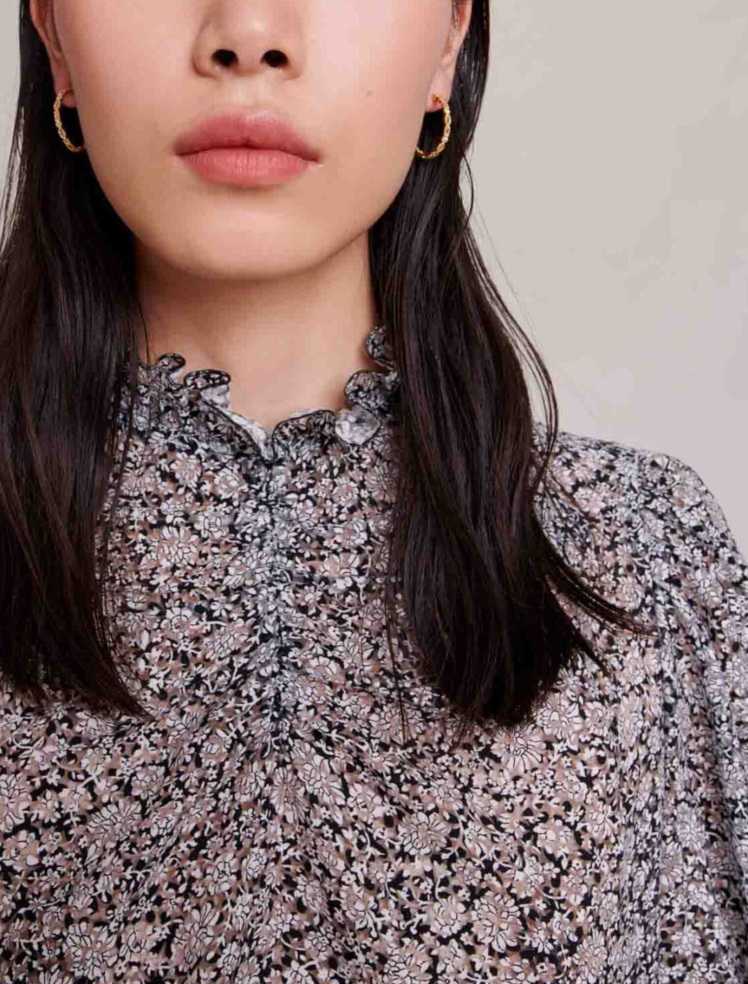 Blusa con estampado floral