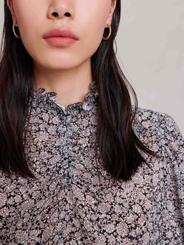 Blusa con estampado floral
