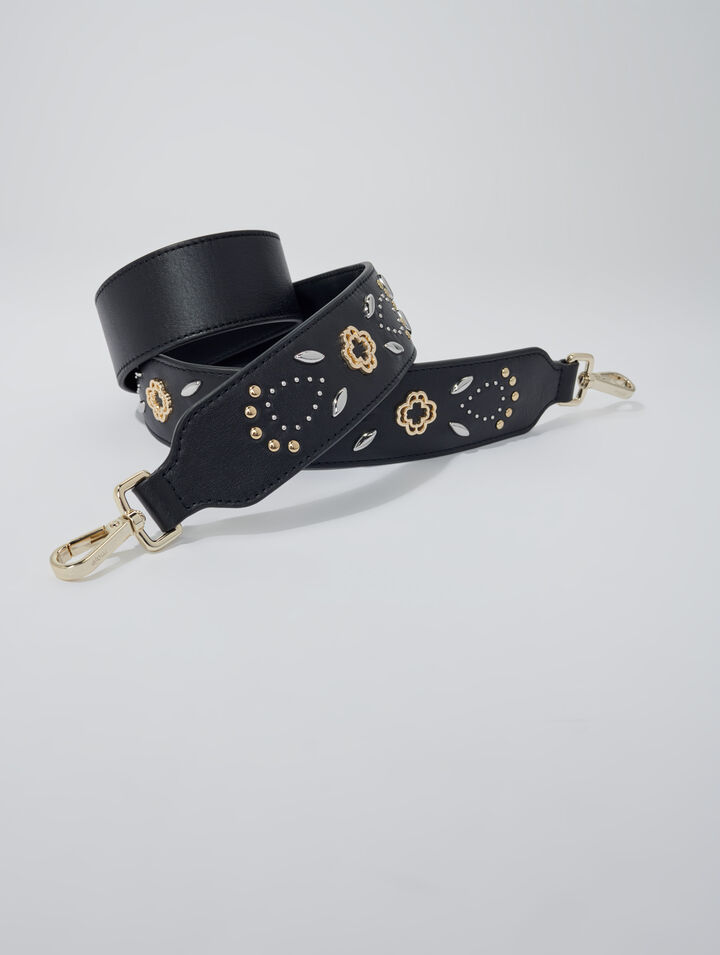 Bandolera de cuero con tachuelas