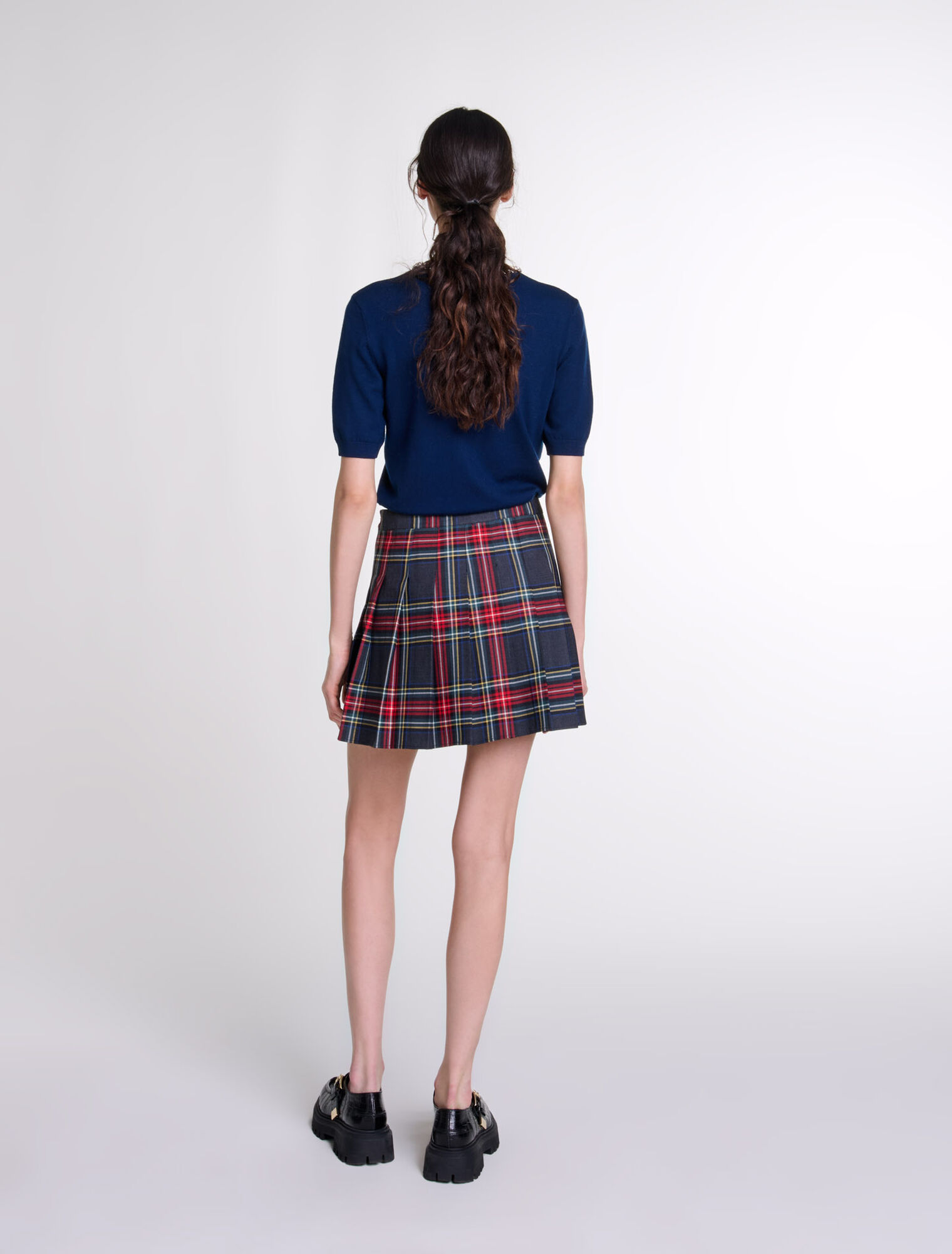 Jersey corto de punto con strass