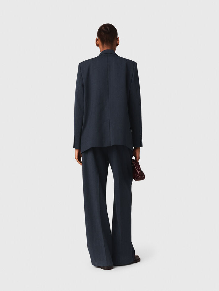 Chaqueta de traje a rayas