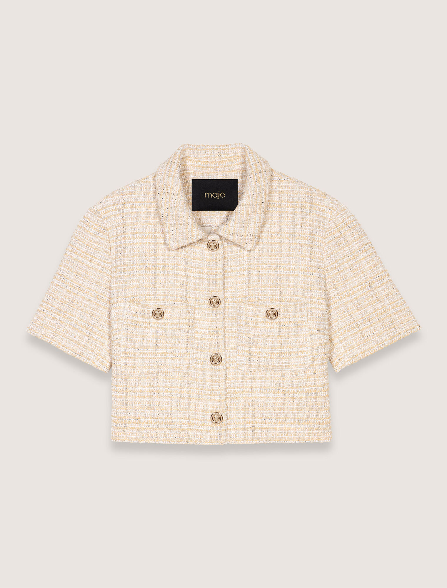 Chaqueta corta de tweed