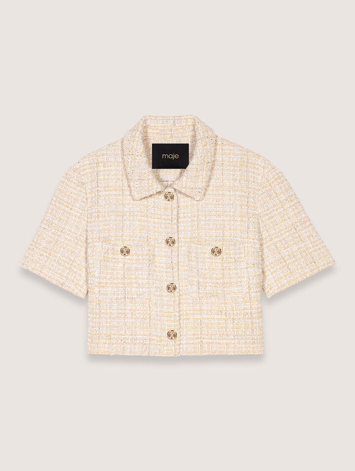 Chaqueta corta de tweed
