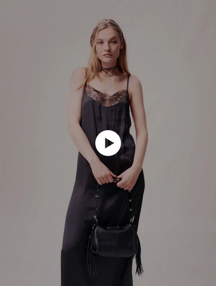 Bolso Miss M de cuero liso