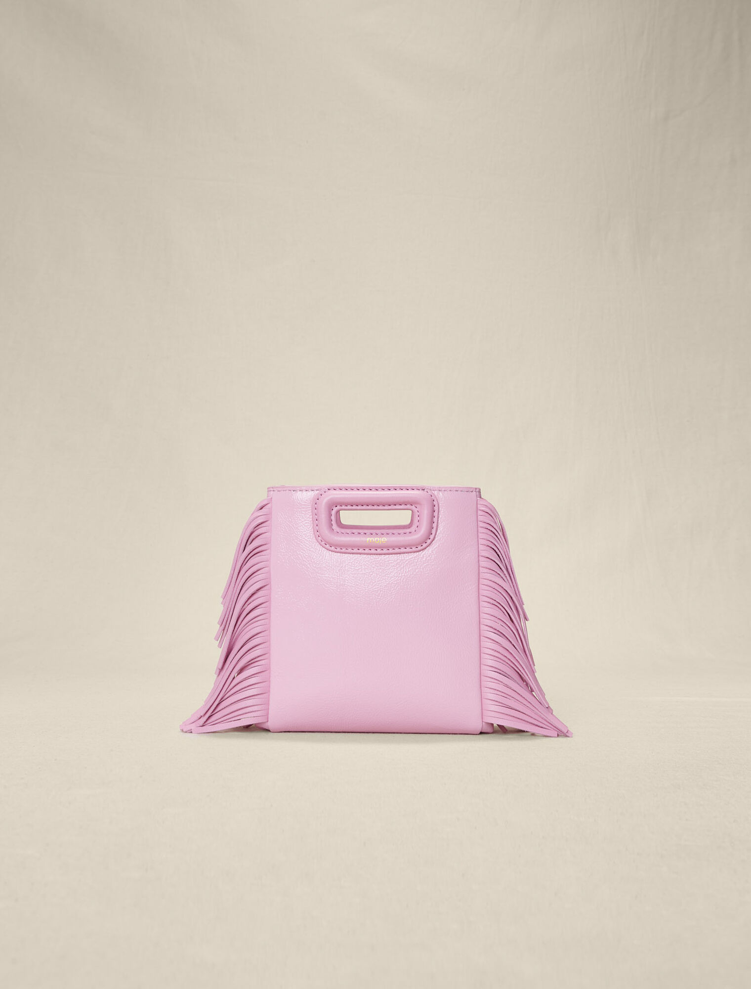 Minibolso M de piel rosa