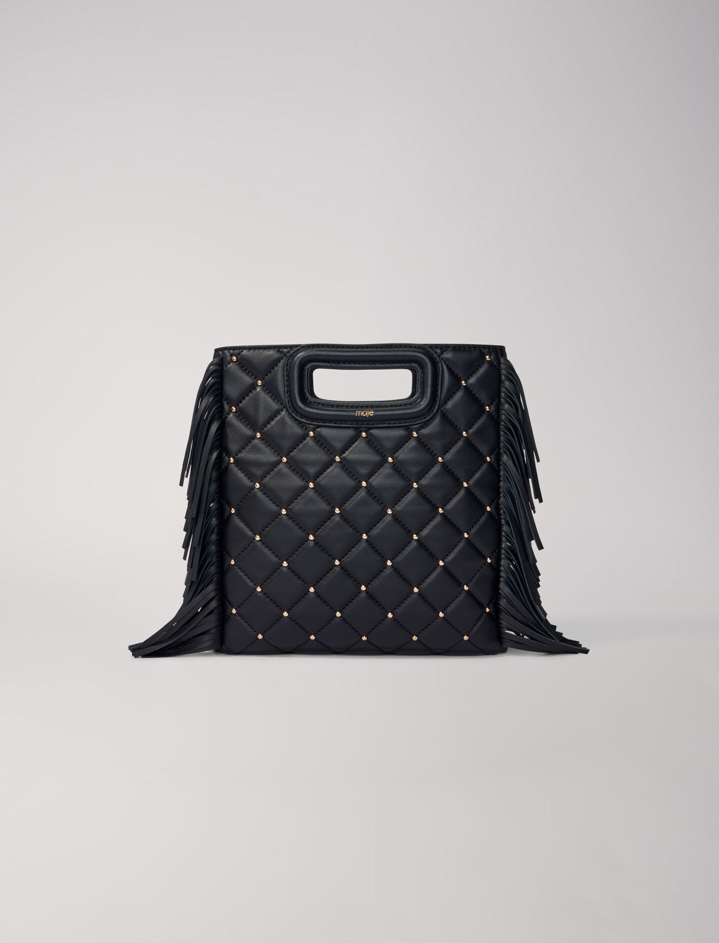 Bolso M acolchado con tachuelas Bolsos bandolera Maje