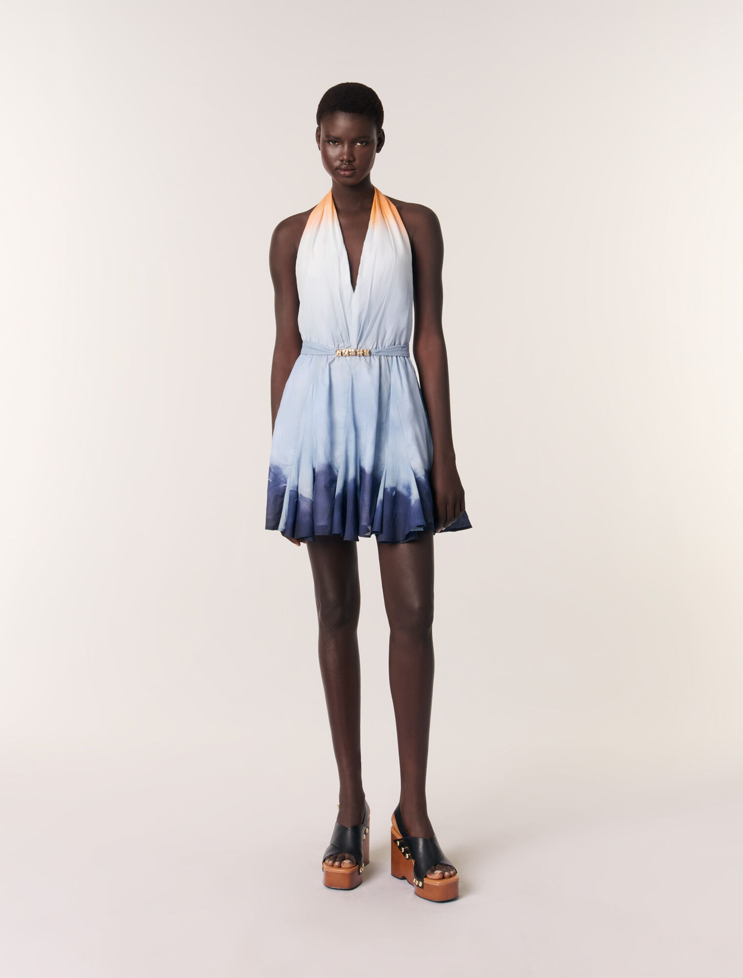 Vestido corto tie dye