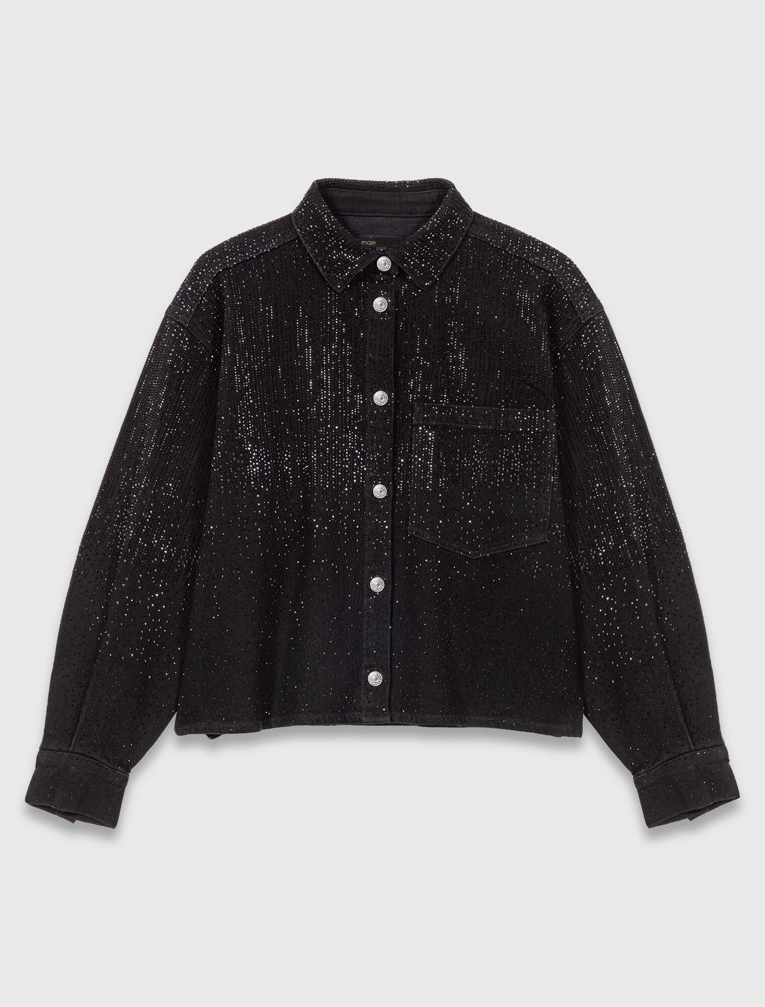 Camisa vaquera con pedrería