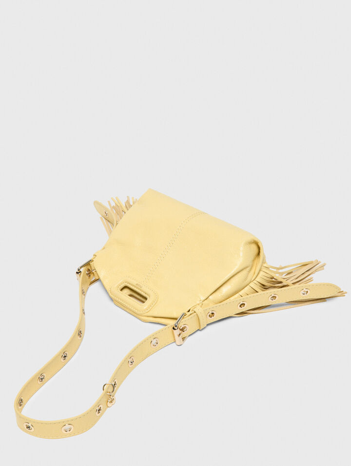 Miss M mini cuero craquelado mate