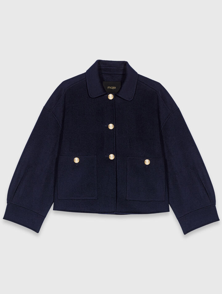 Chaqueta corta de lana