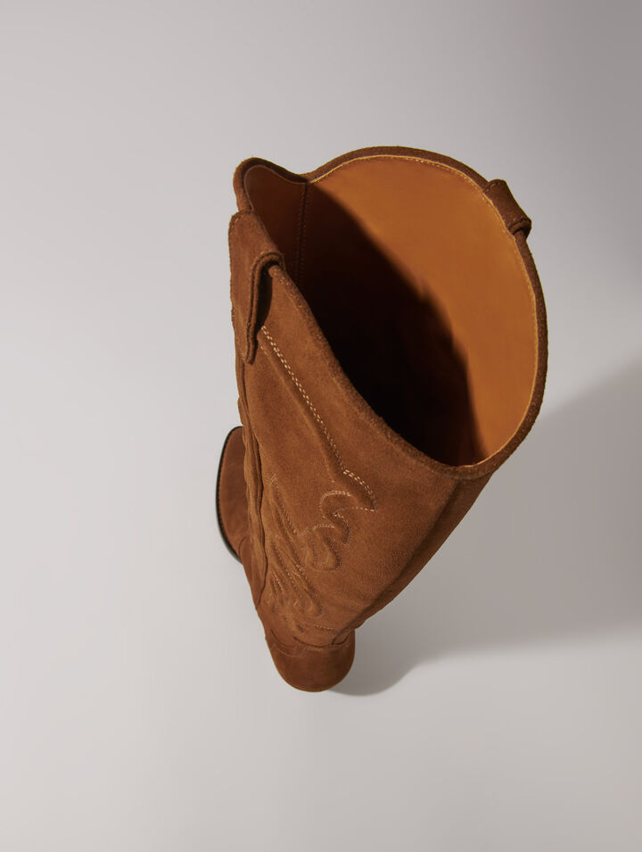 Botas cowboy de ante