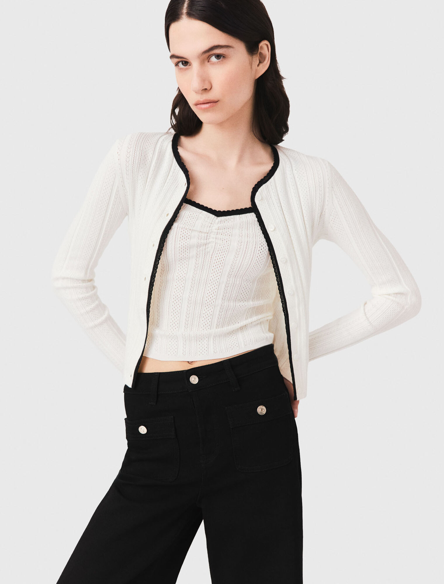 Twinset de punto calado