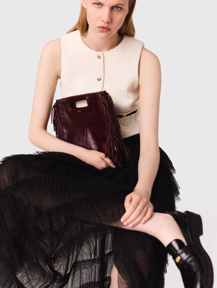 Falda midi en tul