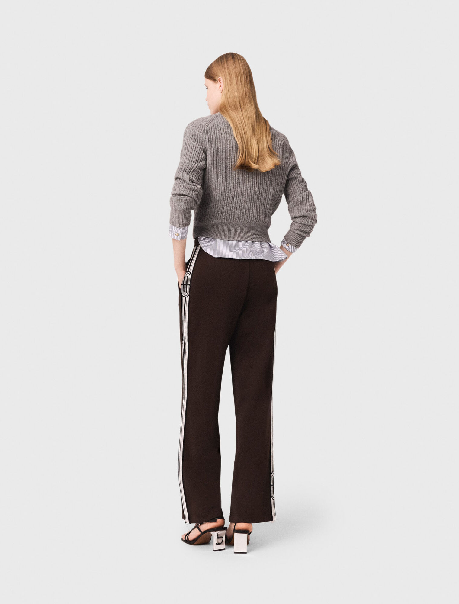 Pantalón con bandas rectas