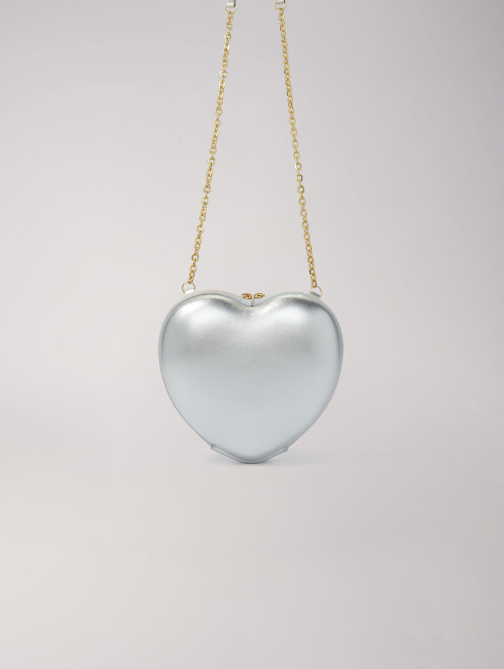 Bolso de corazón de cuero