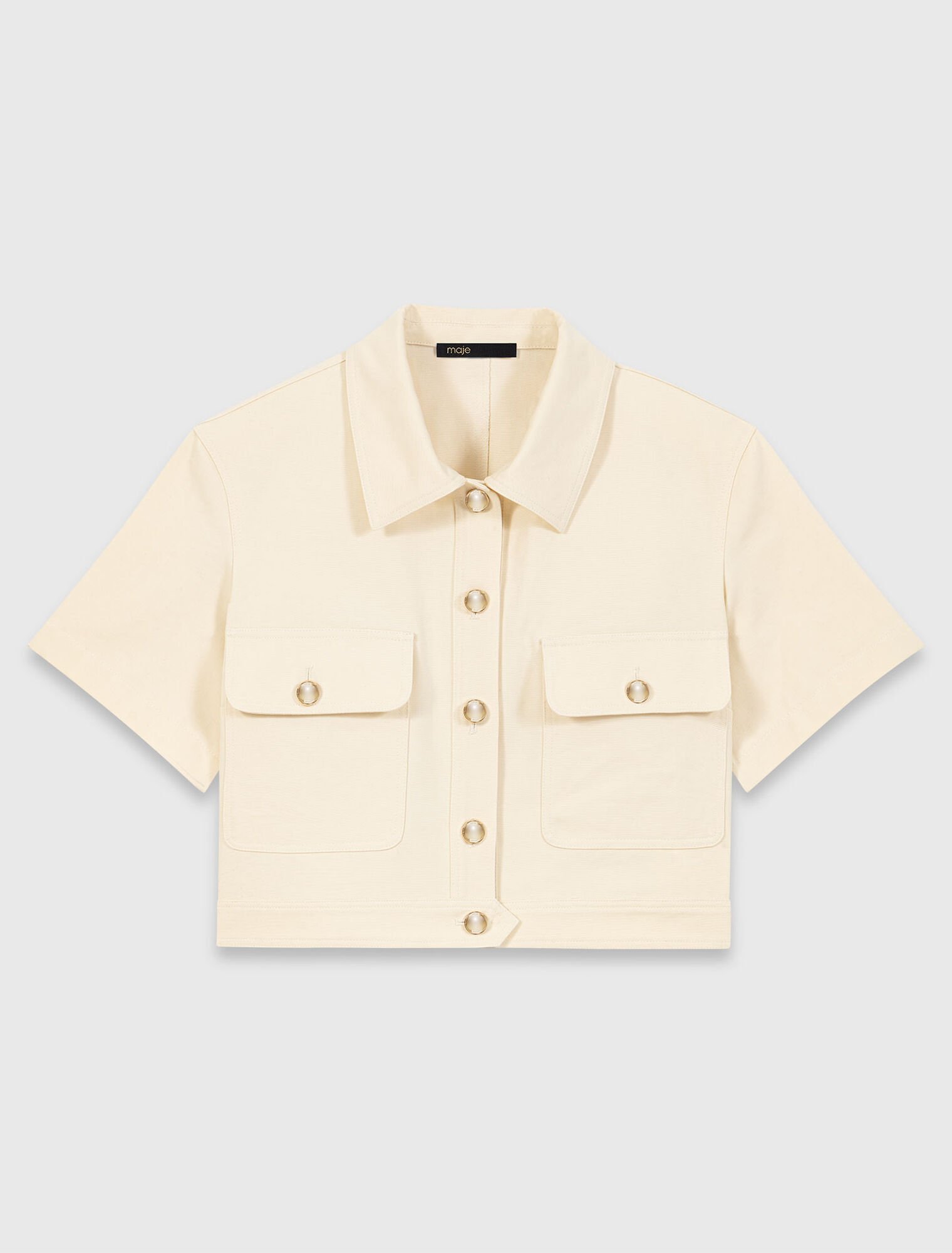 Chaqueta corta de manga corta