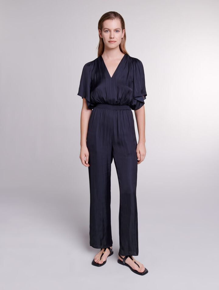 Mono de pantalón satinado