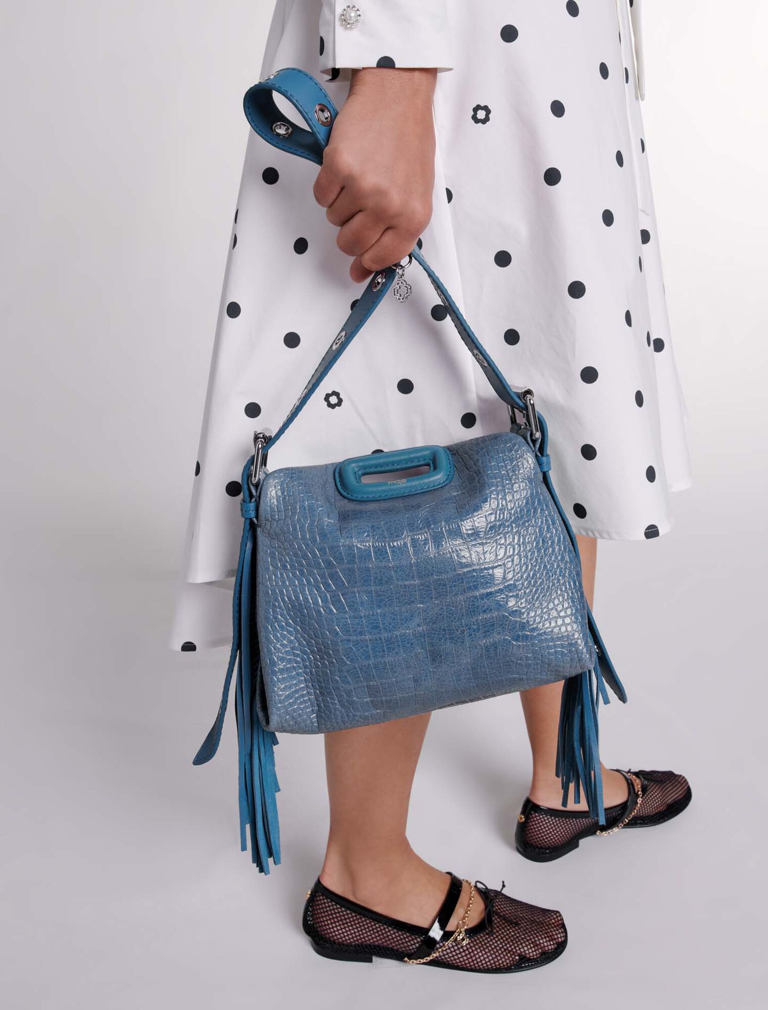 Bolso Miss M Mini de cuero cocodrilo