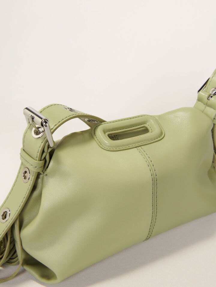 Bolso Miss M mini de cuero liso