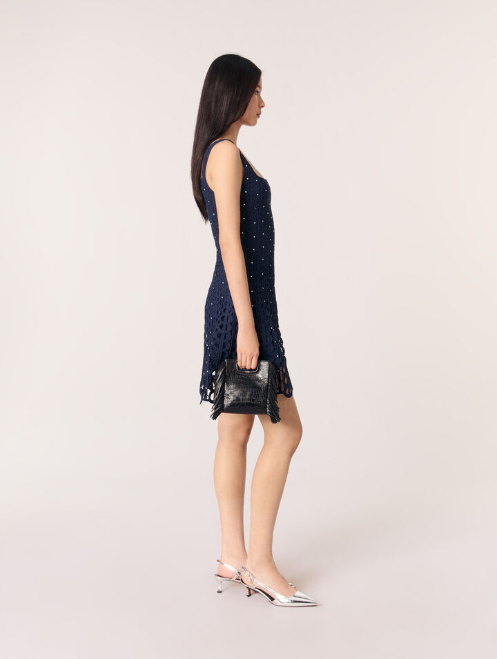 Bolso M Mini de piel de cocodrilo