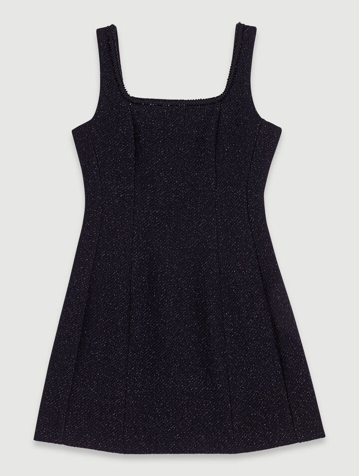 Vestido corto con strass