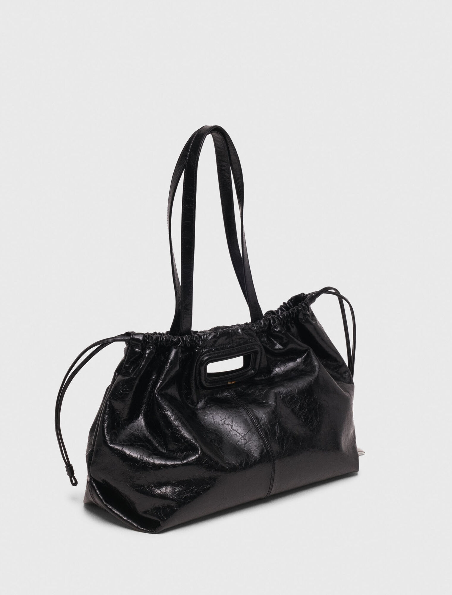 Bolso M Tote de cuero craquelado