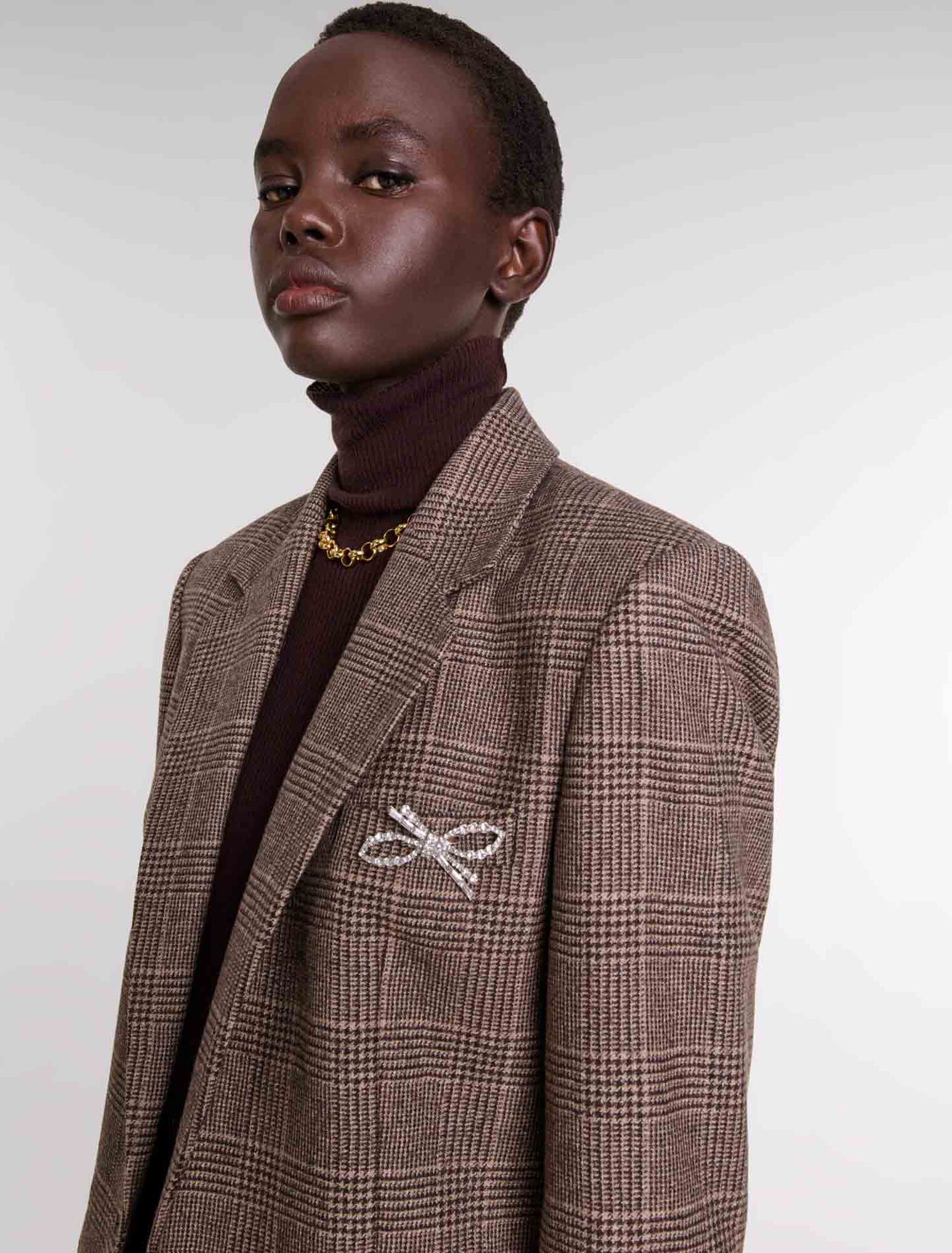 Chaqueta de traje a cuadros