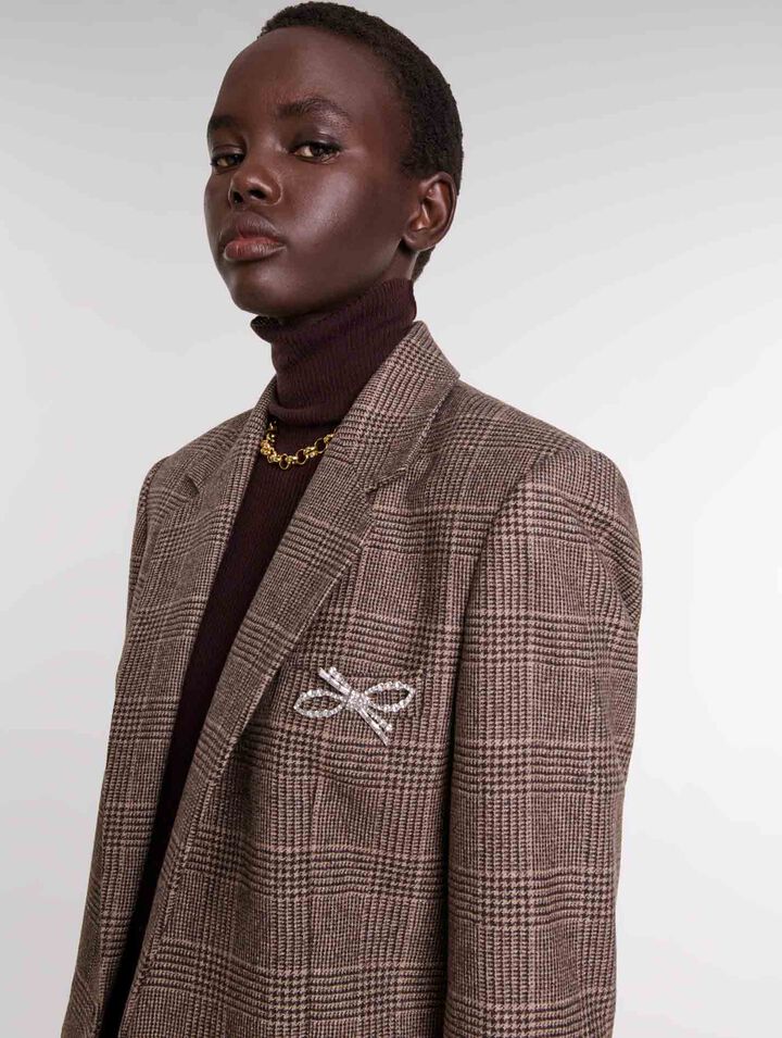 Chaqueta de traje a cuadros