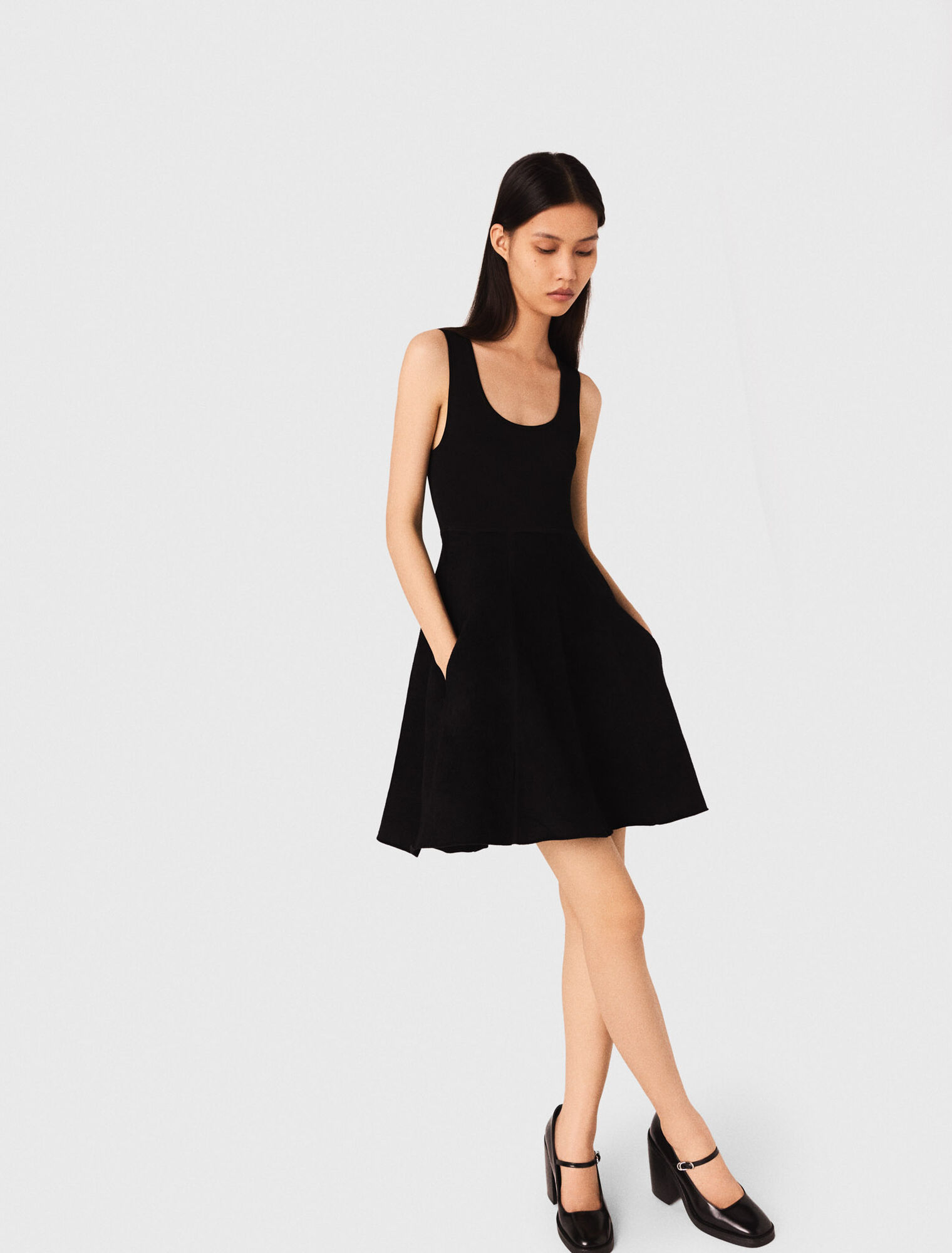 Vestido 2-en-1 efecto terciopelo