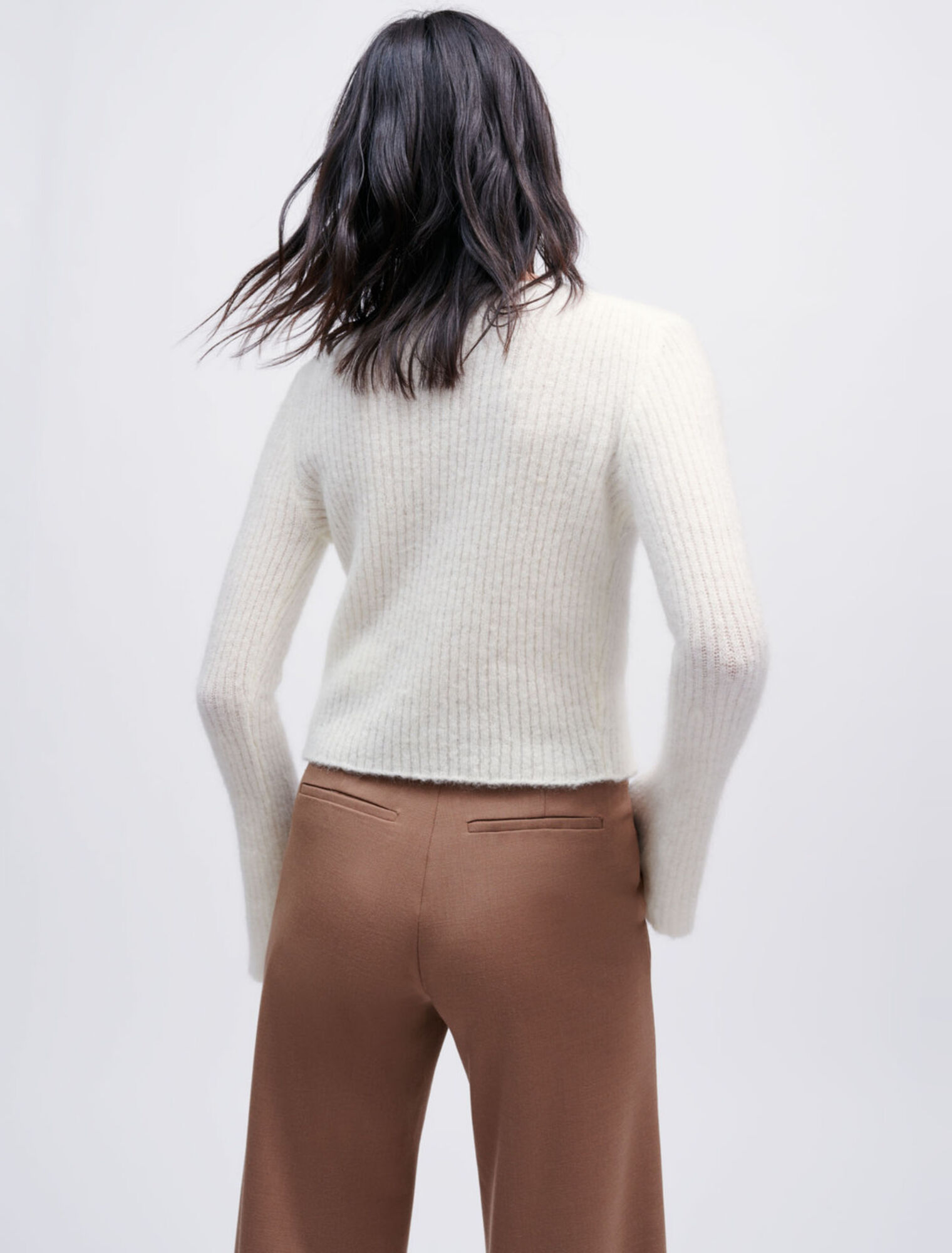 Chaqueta de punto elástico con lazos
