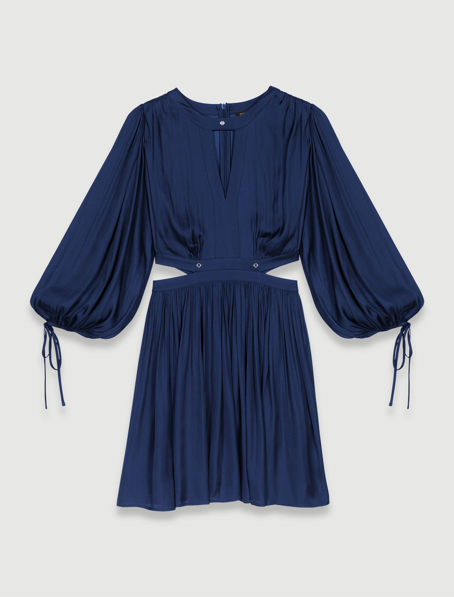 Vestido corto satinado