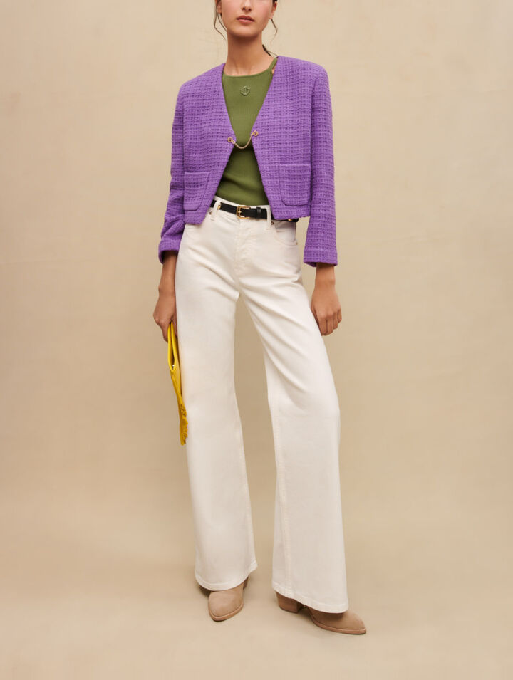 Chaqueta corta de tweed