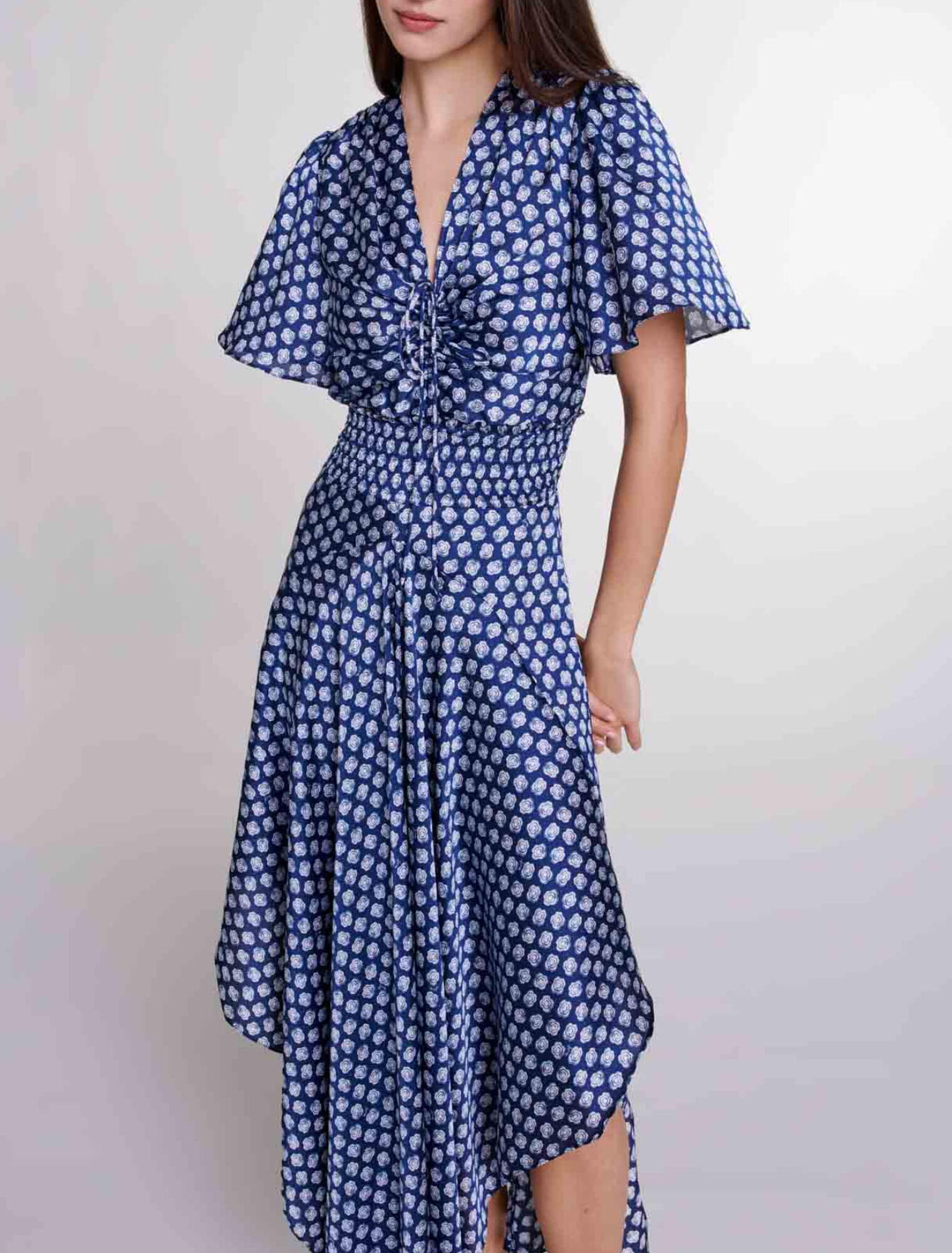 Vestido largo estampado