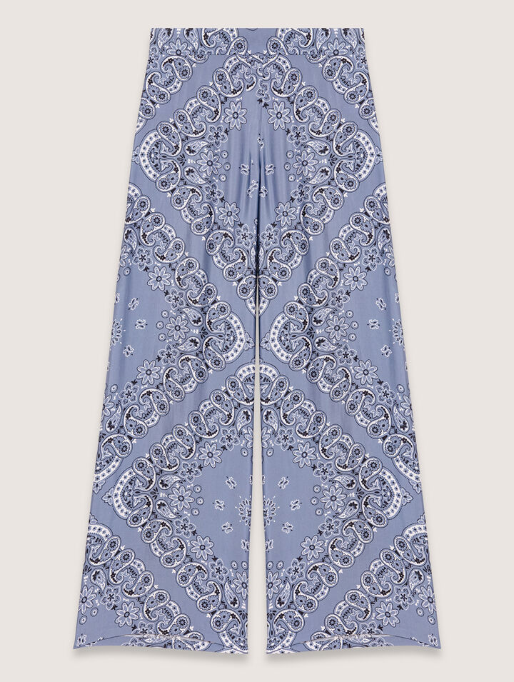 Pantalón estampado fluido