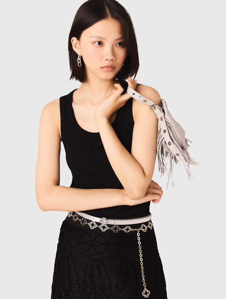 Camiseta de tirantes acanalada