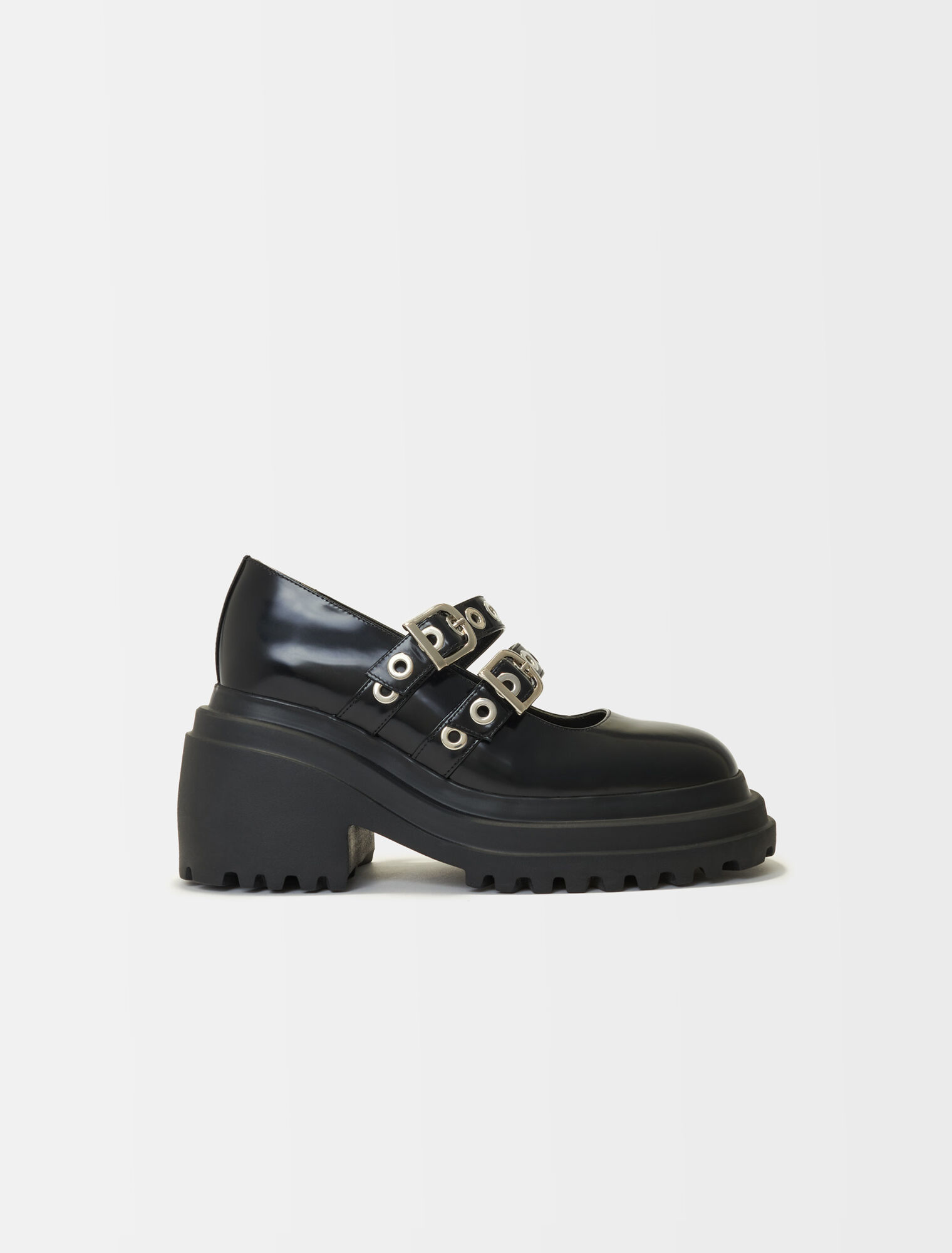 Botines de plataforma con ojales