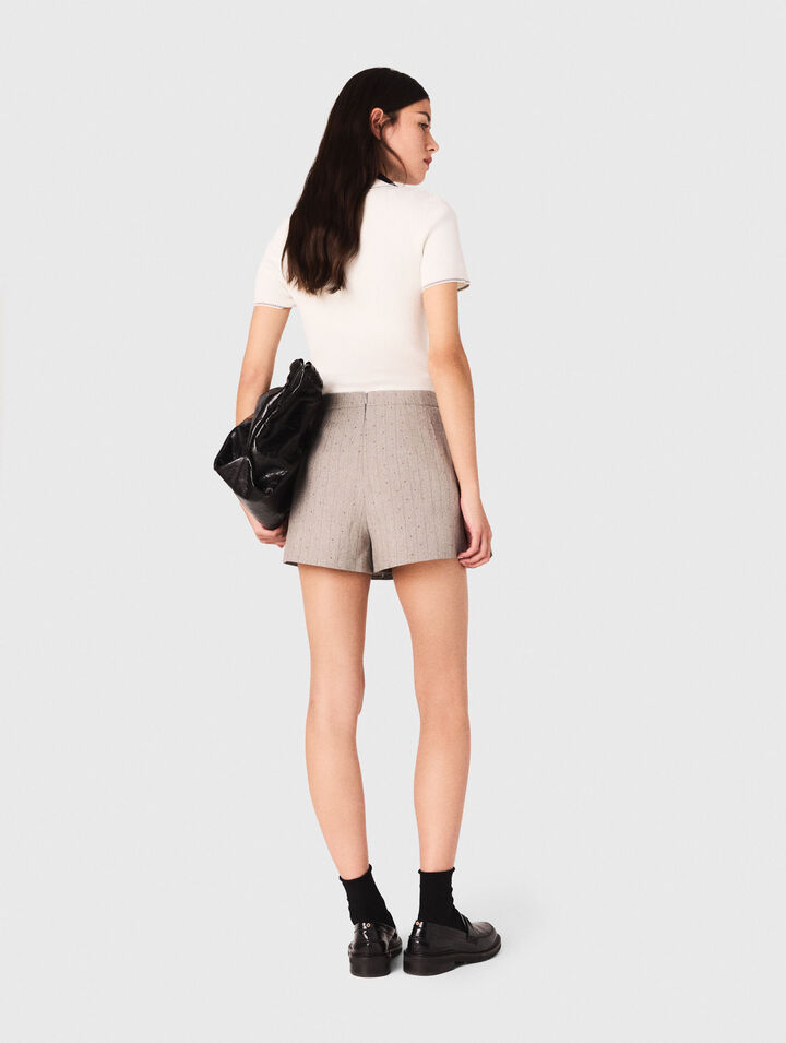 Pantalón corto trampantojo