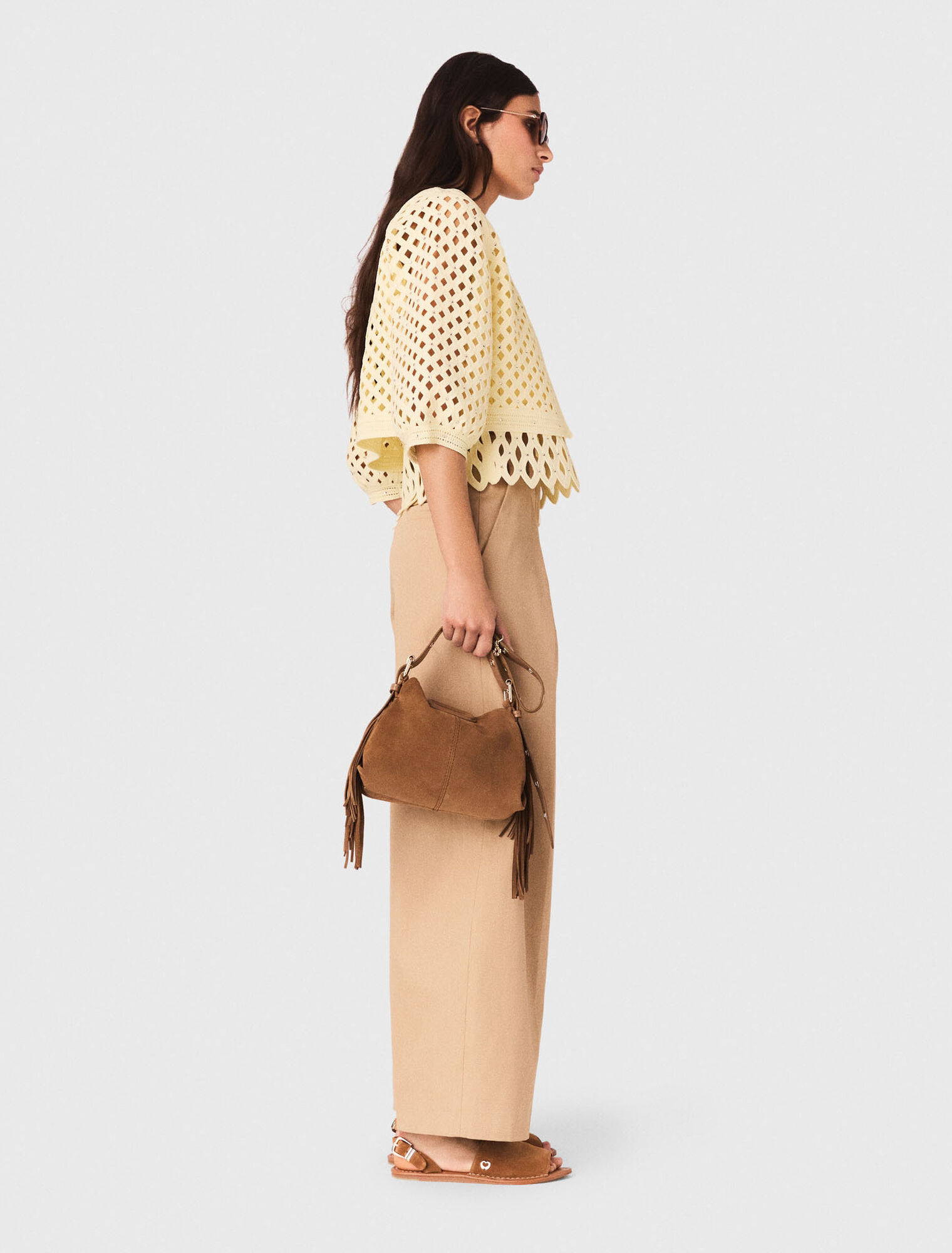 C&aacute;rdigan de ganchillo con strass