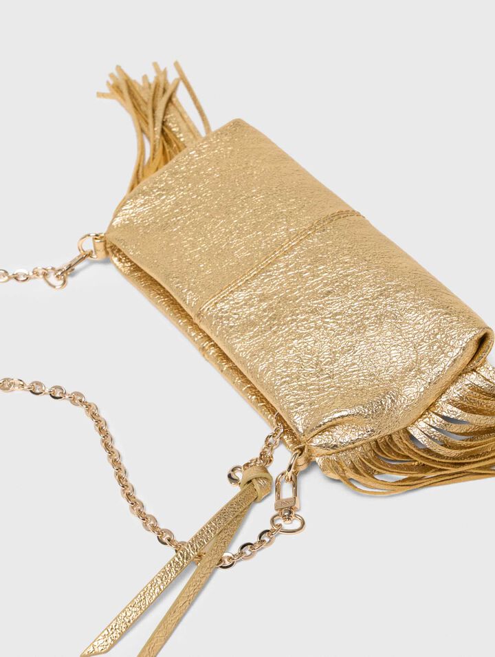 Bolso Miss M pouch metalizado