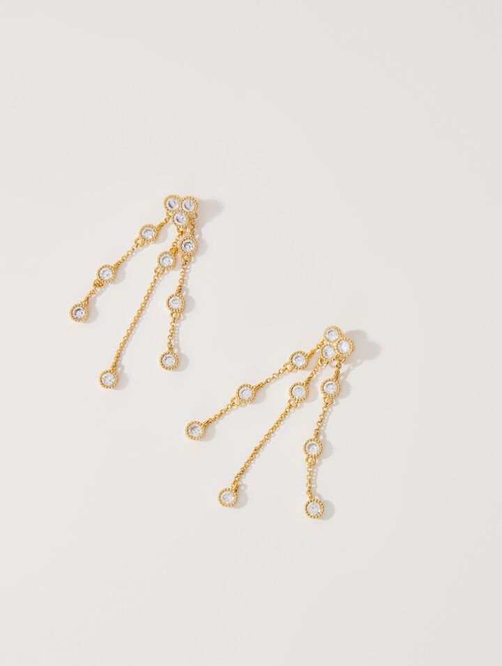 Pendientes de latón reciclado dorado