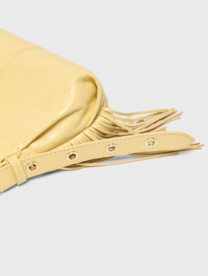 Miss M mini cuero craquelado mate