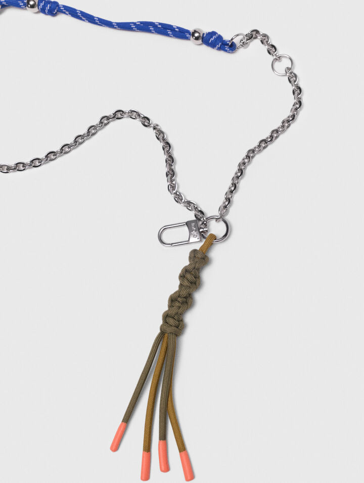 Charms de bolso cadena y cordón