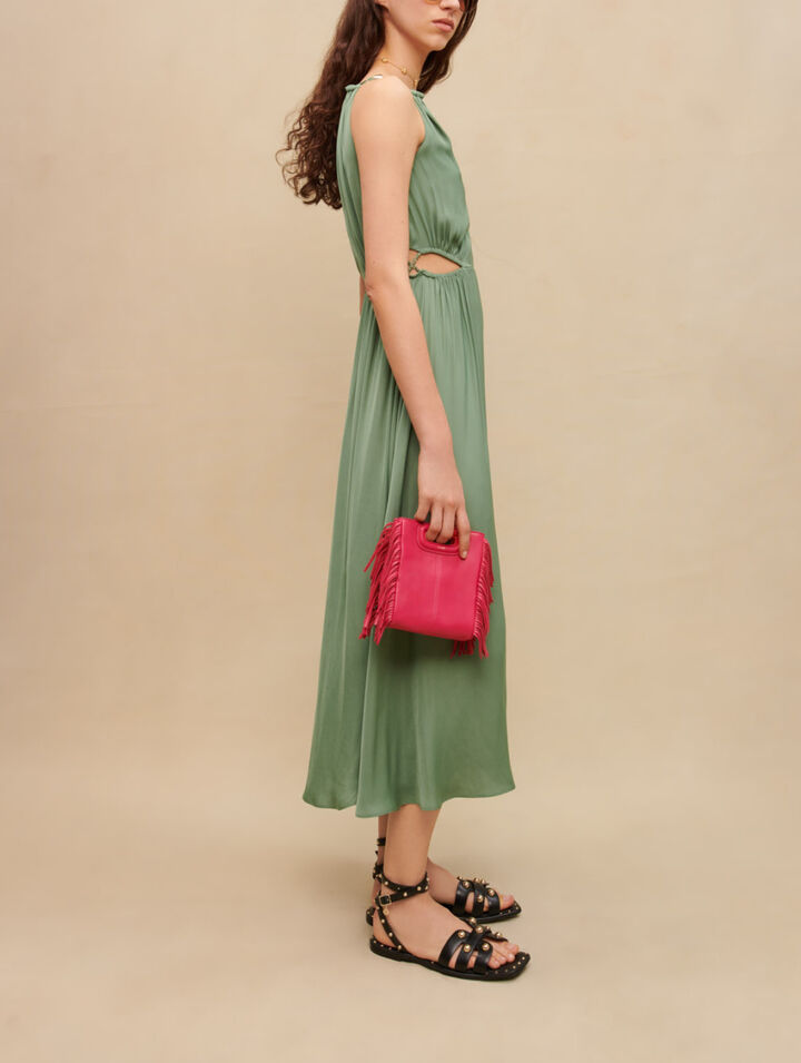 Vestido midi calado