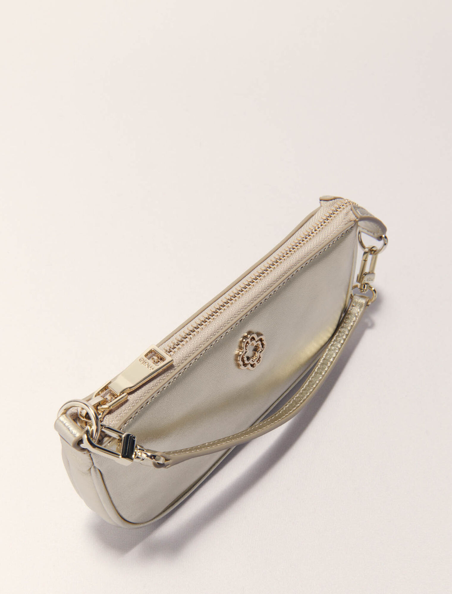 Bolso Sarah de piel metalizada