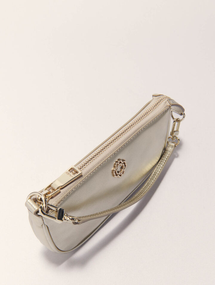 Bolso Sarah de piel metalizada
