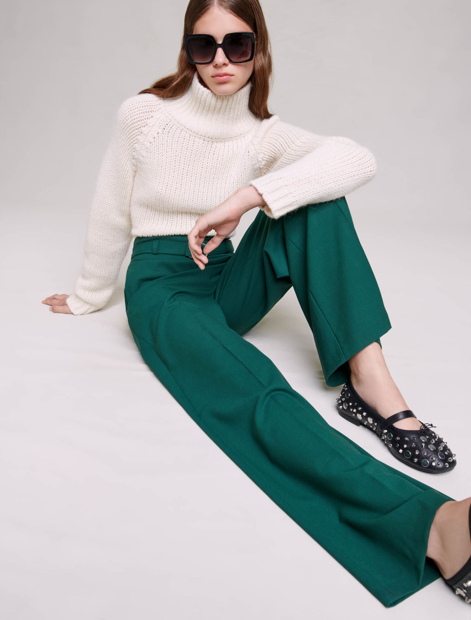 Pantalón de traje ancho