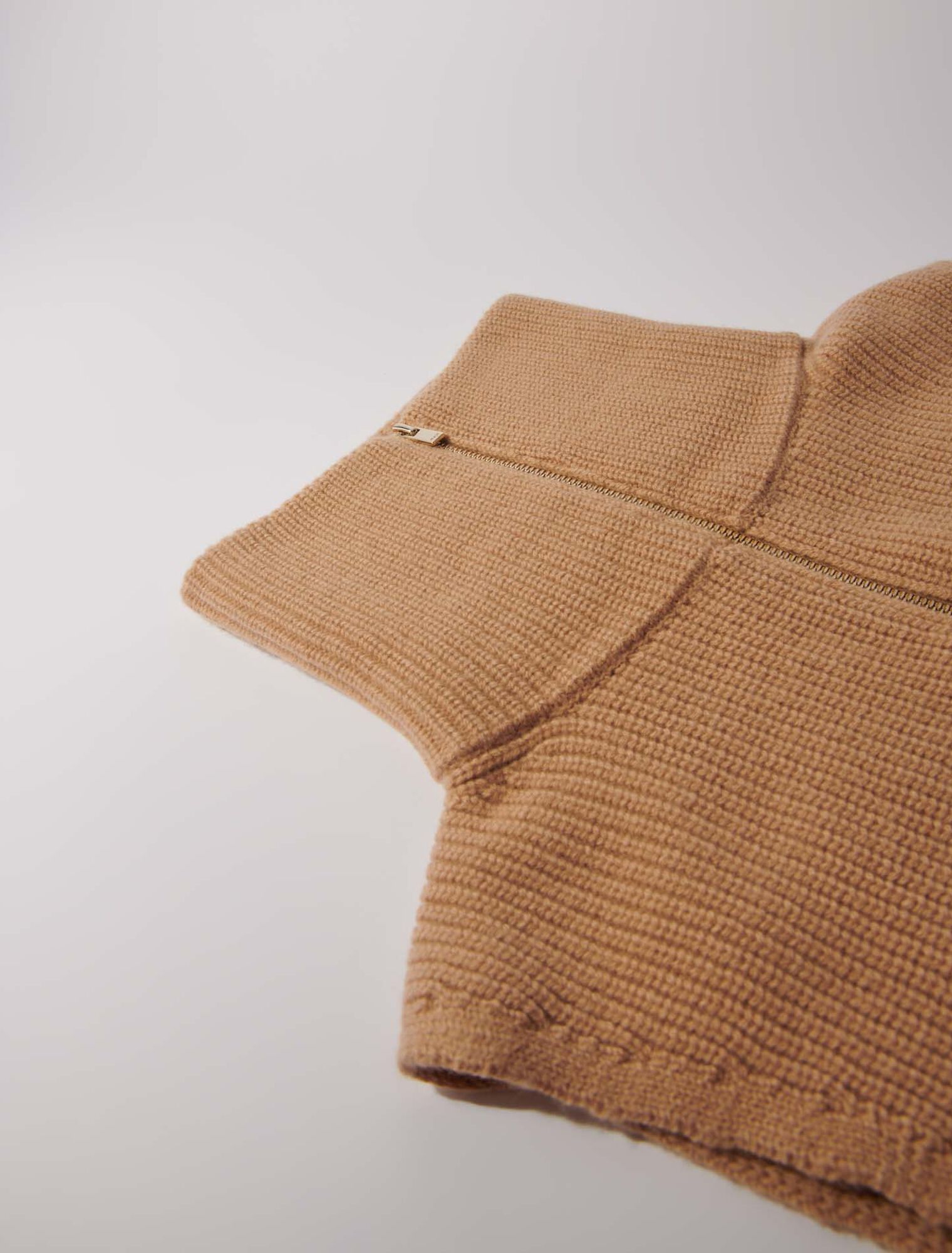 Cuello con cremallera de  cachemira