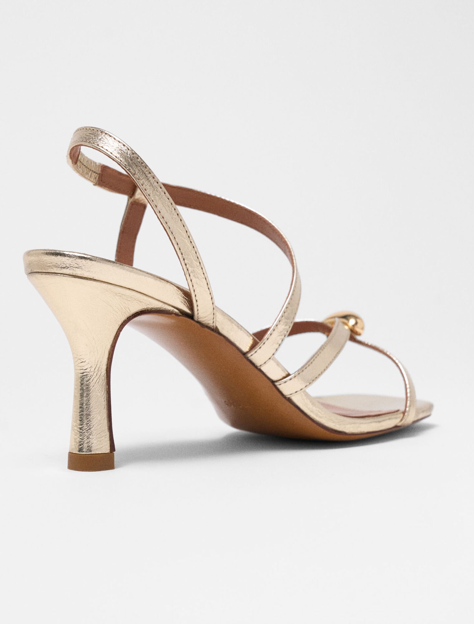 Sandalias multitiras metalizadas