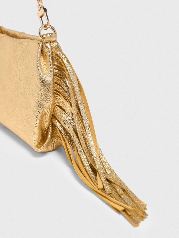 Bolso Miss M pouch metalizado